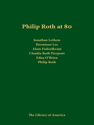 cover image of Philip Roth at 80